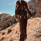 Pantalón Pantai arena rojo