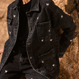 Chaqueta Louisa negra bordada