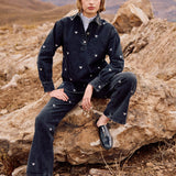 Sobrecamisa Zenna negro bordado