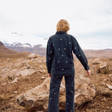 Sobrecamisa Zenna negro bordado