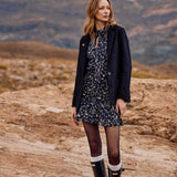 Chaqueta Bayan negro 100% Lana