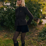 Abrigo Croquet chocolate 100% lana