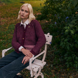 Cardigan TheQueen burdeo