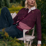 Cardigan TheQueen burdeo