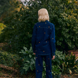 Chaqueta Louisa índigo bordado