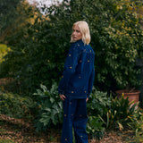 Chaqueta Louisa índigo bordado