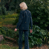 Jeans Silene negro bordado