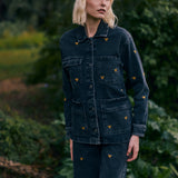 Chaqueta Louisa negra bordada