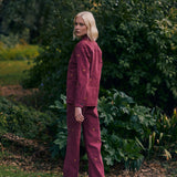 Chaqueta Louisa burdeo bordado