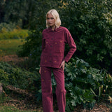 Chaqueta Louisa burdeo bordado