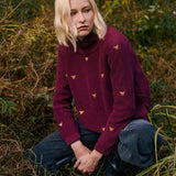 Sweater Colmena burdeo