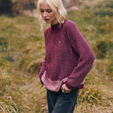Sweater Checkmate burdeo