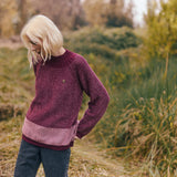 Sweater Checkmate burdeo