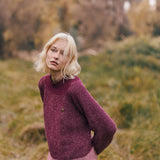 Sweater Checkmate burdeo