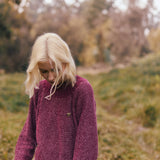 Sweater Checkmate burdeo
