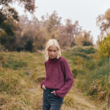 Sweater Checkmate burdeo
