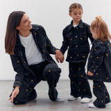 Mini Jeans Silene negro bordado