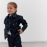 Mini Chaqueta Louisa negro bordado