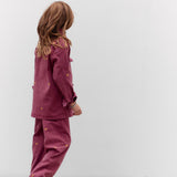Mini Chaqueta Louisa burdeo bordado