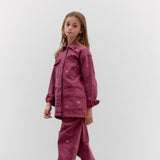 Mini Chaqueta Louisa burdeo bordado