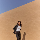 Chaqueta Louisa negra bordada