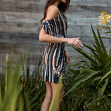 Top Dendria rayas café