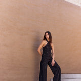 Pantalón Voile negro bordado