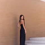 Pantalón Voile negro bordado