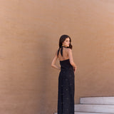 Pantalón Voile negro bordado