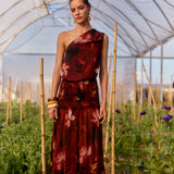 Vestido Semera flores rojo