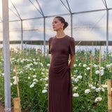 Vestido Alba café