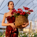 Vestido Linaria flores rojo