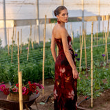 Vestido Linaria flores rojo