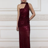 Vestido Minuit burdeo