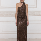 Vestido Minuit café