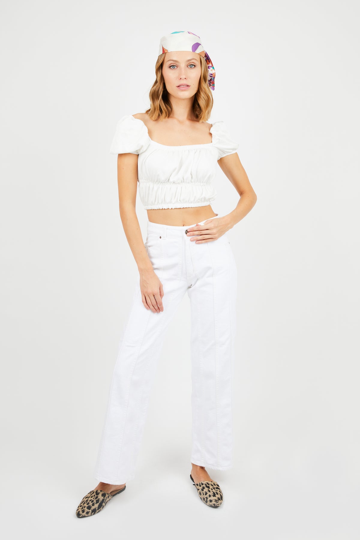 Jeans Megal Blanco